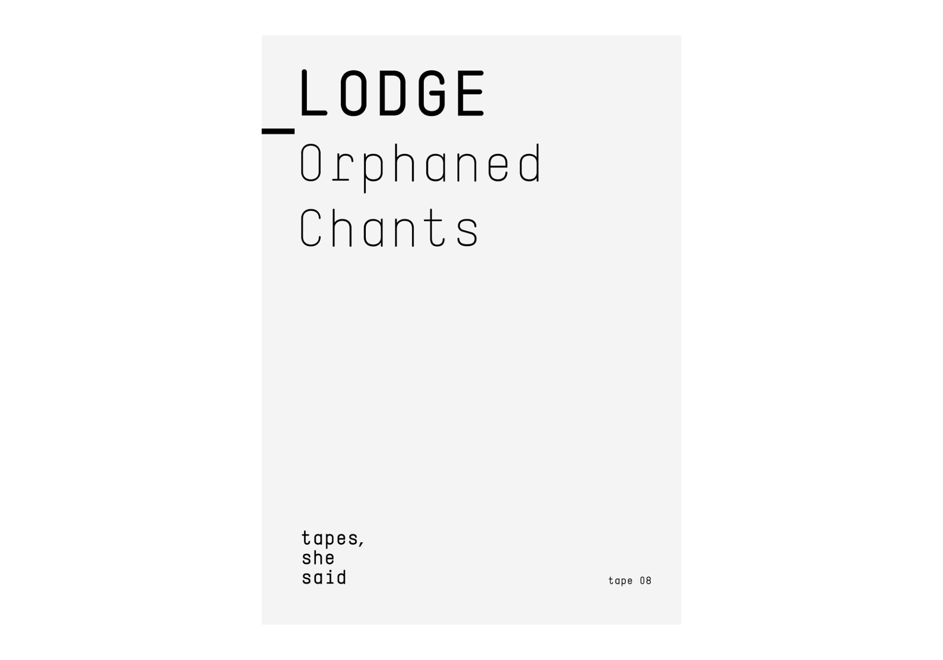 Tapes, She Said Image:6 dobra-tapes08